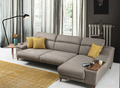 Sofa Couch Ecksofa L-form Polster Modern Wohnzimmer Relax Sitz Luxus Möbel